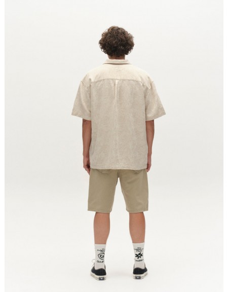 GABBA Short-sleeved shirt STEVEN CROCH SS Ecru GABBA - 7