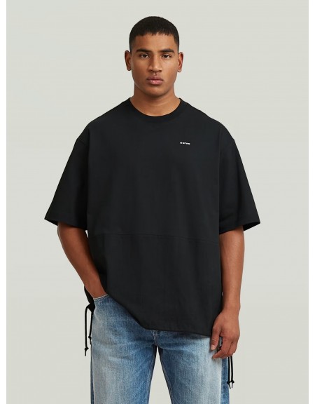 G-STAR RAW T-shirt D28697-E385-6484 WOVEN MIX LOOSE R T Black G-STAR RAW - 1
