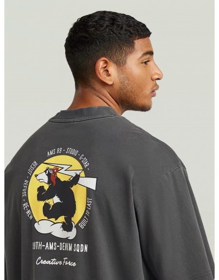 G-STAR RAW T-shirt D28605-E401-B564 BACK GR LOOSE R T Anthracite G-STAR RAW - 1