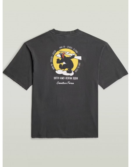 G-STAR RAW T-shirt D28605-E401-B564 BACK GR LOOSE R T Anthracite G-STAR RAW - 8