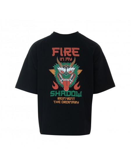 NINETEEN T-shirt K26-1074 Μαύρο NINETEEN - 2