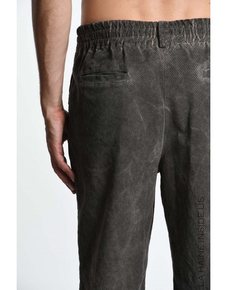 LA HAINE Pants 3BLM1331 Gray LA HAINE - 5