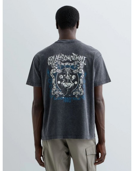 REPLAY T-shirt M12BF.000.7242KG C072 Γκρι - Ανθρακί REPLAY - 2