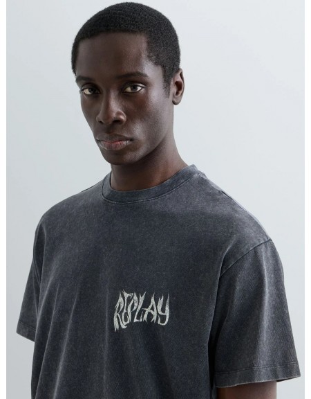 REPLAY T-shirt M12BF.000.7242KG C072 Γκρι - Ανθρακί REPLAY - 6