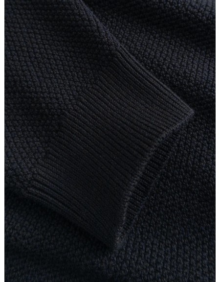 GABBA Knitted LAMIX CORO HALF LS Crop Top Black GABBA - 5