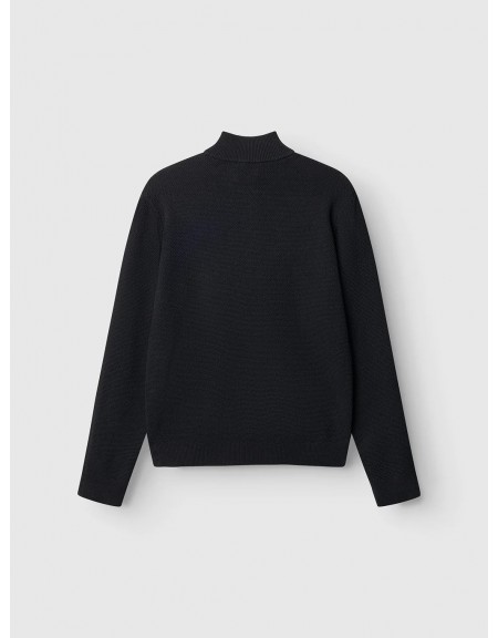 GABBA Knitted LAMIX CORO HALF LS Crop Top Black GABBA - 2