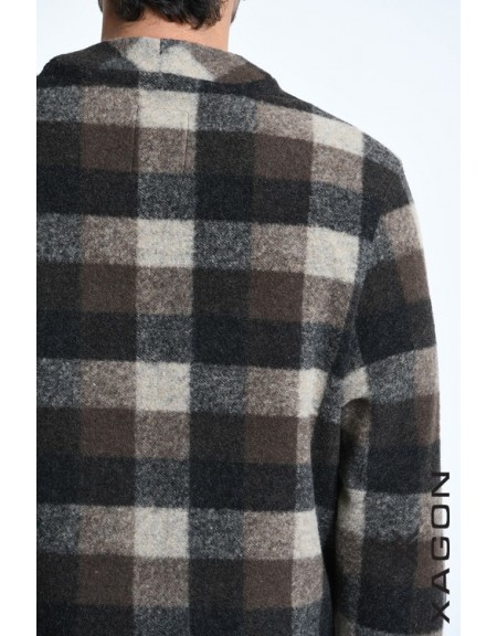 XAGON MAN Checkered jacket 2WCARBU Brown - Beige XAGON MAN - 7
