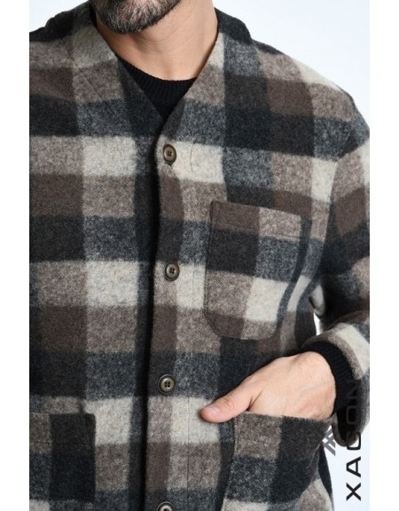 XAGON MAN Checkered jacket 2WCARBU Brown - Beige XAGON MAN - 6