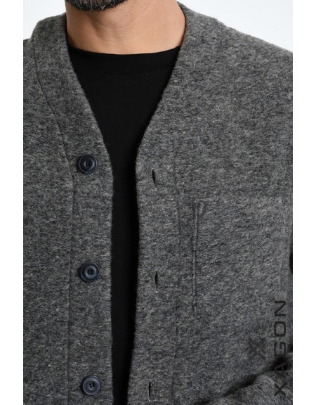 XAGON MAN Knitted cardigan 2WCARUN Grey XAGON MAN - 6