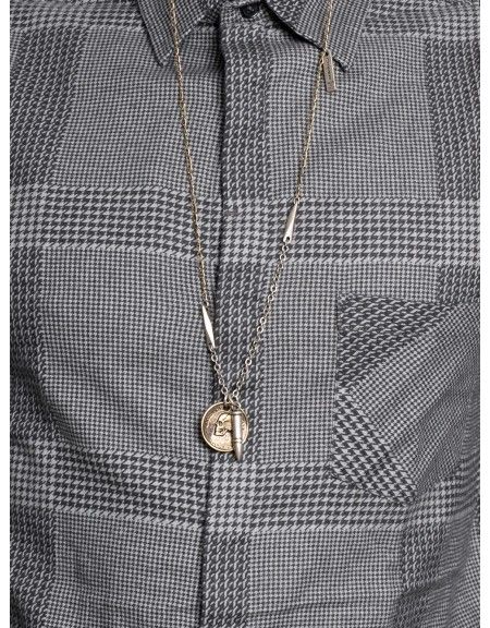 CHEAP MONDAY πουκάμισο 0336492-202 λευκό-μαύρο