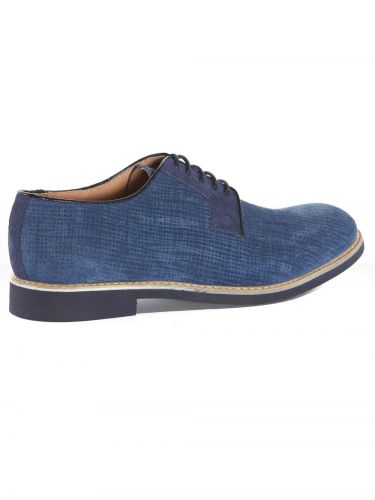 Philippe Lang suede shoes 1952/YUTA/U17 blue