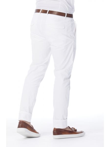 PAPILIO GARAMAS chino παντελόνι PP-195000/16 λευκό