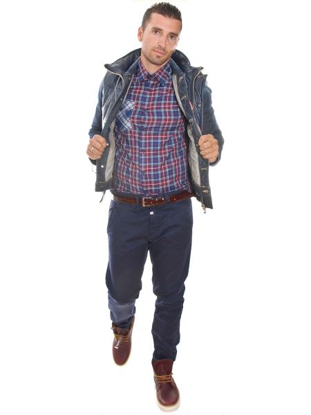 Papilio Garamas πουκάμισο PG-221/1 μπλε καρό