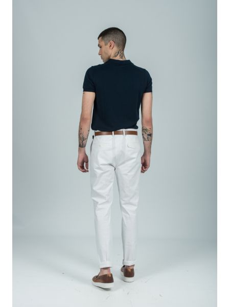 GUARDAROBA chino παντελόνι PPP-101/01 λευκό