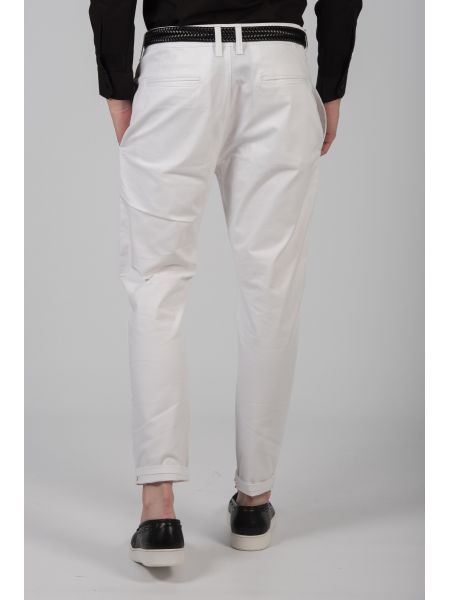 GUARDAROBA chino παντελόνι PPB-100/01 λευκό