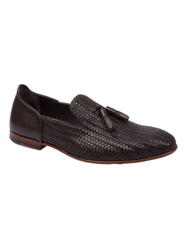 FAR UK δερμάτινο slip-on 19SSH0087 καφέ