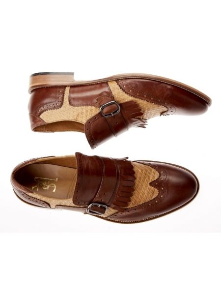 YES LONDON leather shoes CARLITOS2 VITELLO EBANO brown