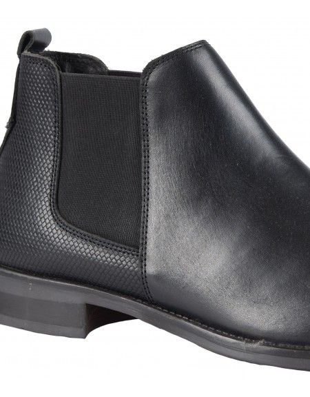 HARRY BENETT leather boots chelsea 60115 black