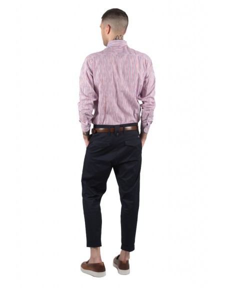 BESILENT MAN shirt BSCA0153 blue-red