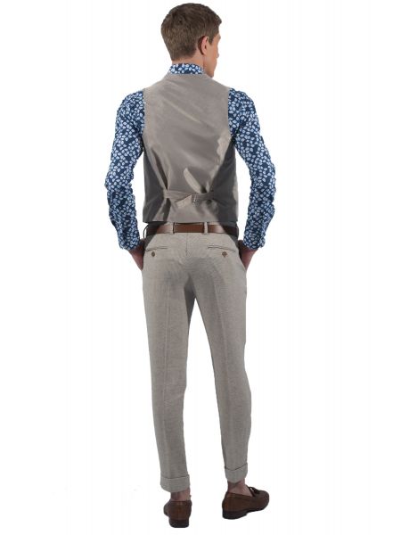 BESILENT MAN vest BSPC0022 beige