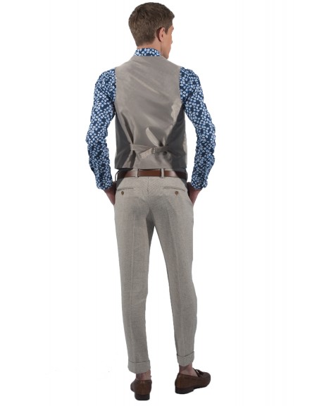 BESILENT MAN vest BSPC0022 beige