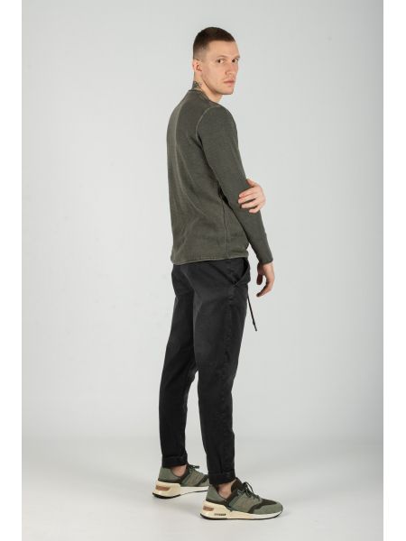 GABBA μπλούζα STURM KNIT P4536 ανθρακί GABBA - 4