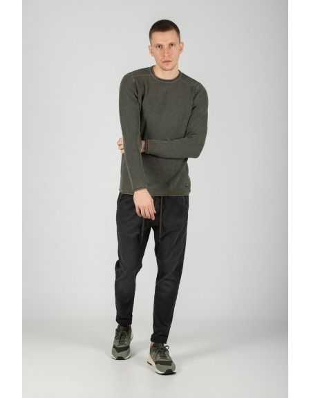GABBA μπλούζα STURM KNIT P4536 ανθρακί GABBA - 2