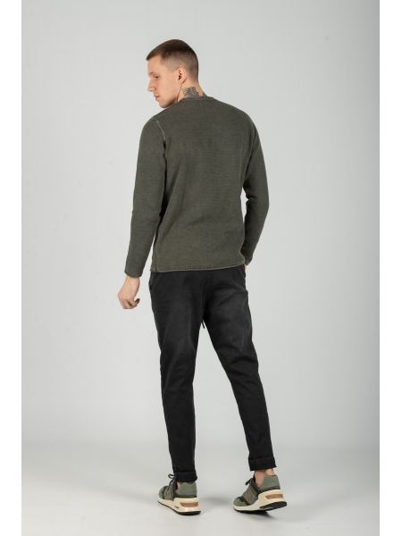 GABBA μπλούζα STURM KNIT P4536 ανθρακί GABBA - 6