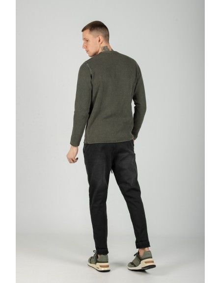GABBA μπλούζα STURM KNIT P4536 ανθρακί GABBA - 6