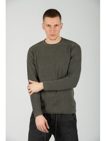 GABBA μπλούζα STURM KNIT P4536 ανθρακί GABBA - 3