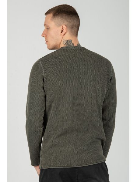 GABBA μπλούζα STURM KNIT P4536 ανθρακί GABBA - 5