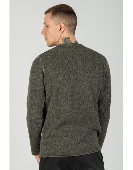 GABBA μπλούζα STURM KNIT P4536 ανθρακί GABBA - 5