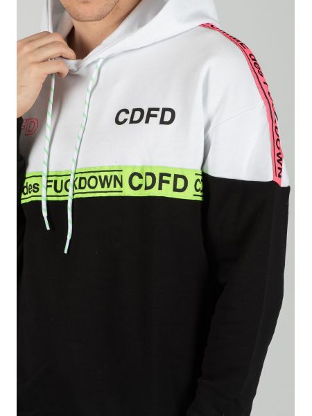 COMME DES FUCKDOWN φούτερ CDFU740 white-black COMME DES FUCKDOWN - 4