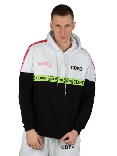 COMME DES FUCKDOWN φούτερ CDFU740 white-black COMME DES FUCKDOWN - 5
