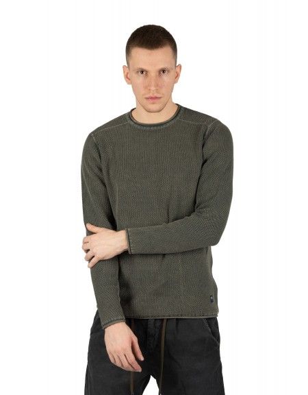 GABBA μπλούζα STURM KNIT P4536 ανθρακί GABBA - 7