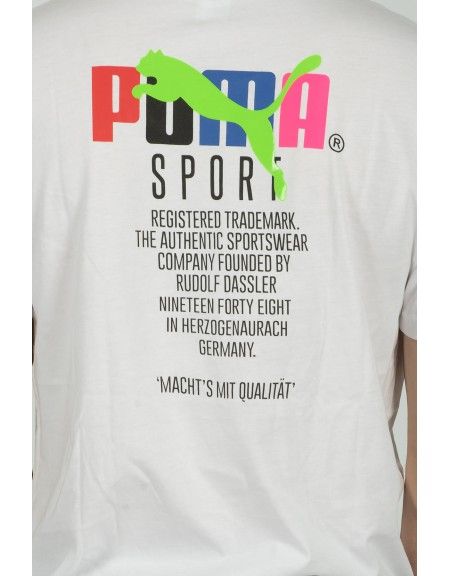 PUMA t-shirt GRAPHIC TEE TFS 597167 52 λευκό PUMA - 5