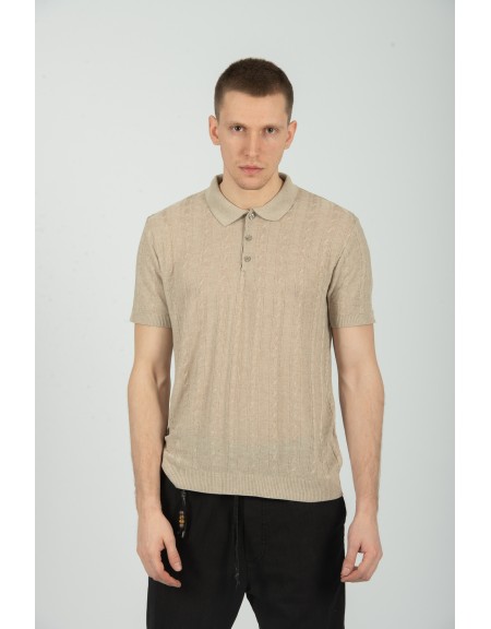 XAGON MAN t-shirt J01202 μπεζ XAGON MAN - 1