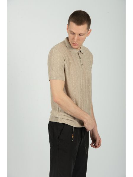 XAGON MAN t-shirt J01202 μπεζ XAGON MAN - 3