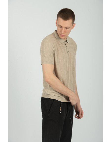 XAGON MAN t-shirt J01202 μπεζ XAGON MAN - 3