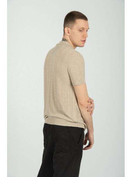 XAGON MAN t-shirt J01202 μπεζ XAGON MAN - 4