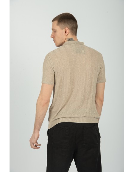 XAGON MAN t-shirt J01202 μπεζ XAGON MAN - 2