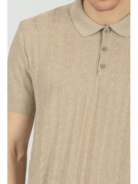 XAGON MAN t-shirt J01202 μπεζ XAGON MAN - 5