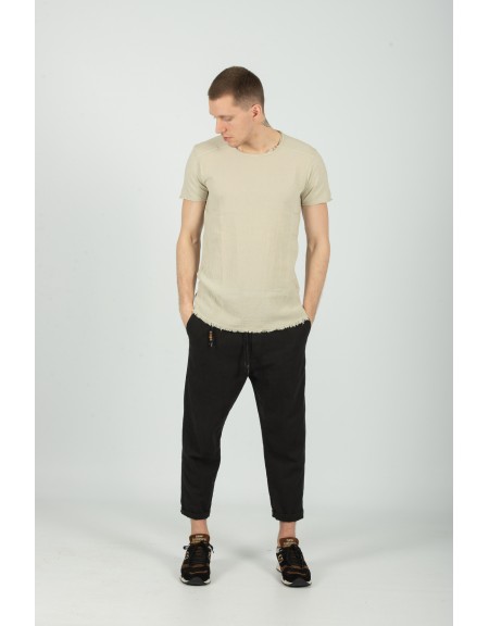 XAGON MAN t-shirt VUZ440 μπεζ XAGON MAN - 6