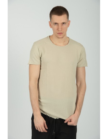 XAGON MAN t-shirt VUZ440 μπεζ XAGON MAN - 1