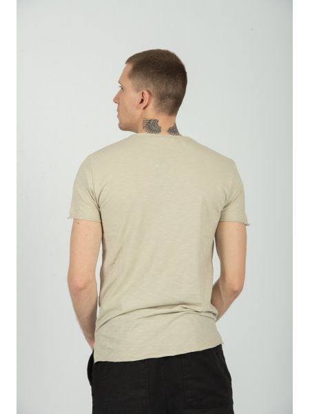 XAGON MAN t-shirt VUZ440 μπεζ XAGON MAN - 2
