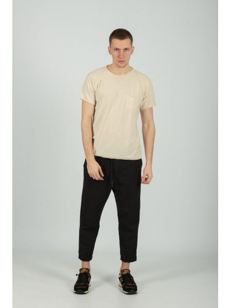 XAGON MAN t-shirt D12501 μπεζ XAGON MAN - 5