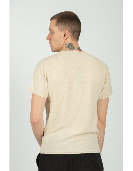 XAGON MAN t-shirt D12501 μπεζ XAGON MAN - 2