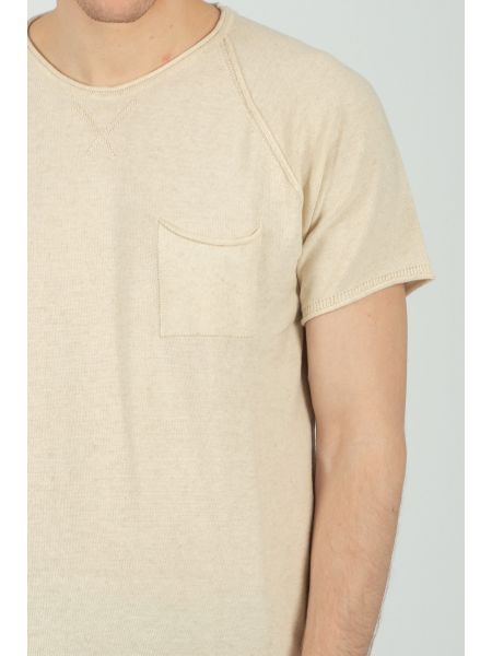 XAGON MAN t-shirt D12501 μπεζ XAGON MAN - 8