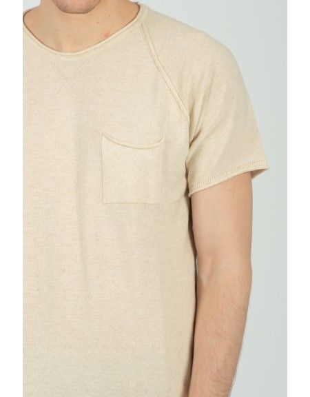 XAGON MAN t-shirt D12501 μπεζ XAGON MAN - 8