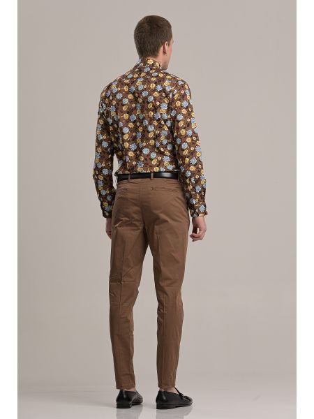 GUARDAROBA shirt GU-600/102 brown GUARDAROBA - 5